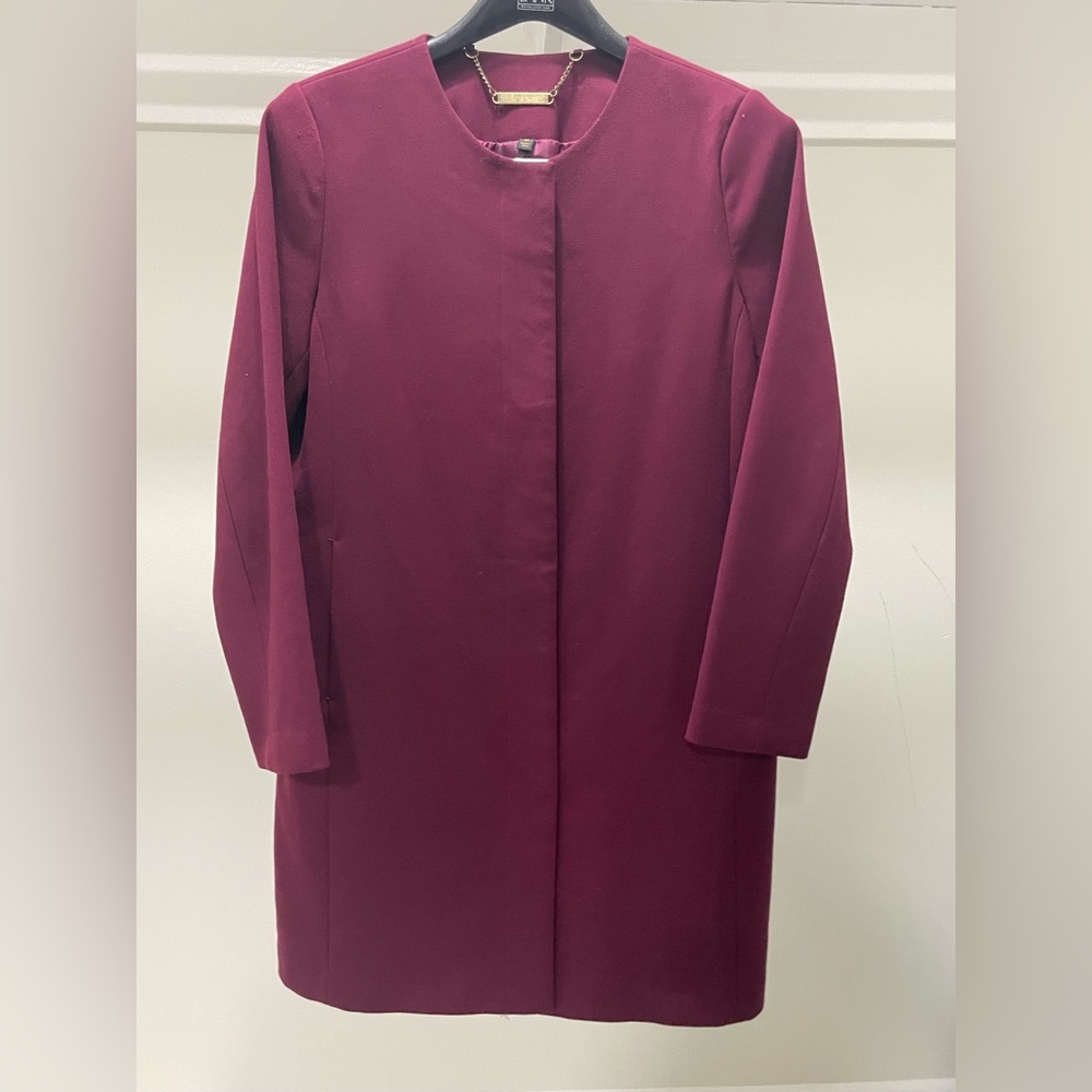 IMAN Deep Burgundy Coat